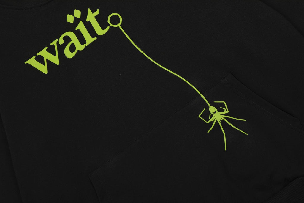 Sp5der Lime Green Web Graphic Pullover Hoodie
